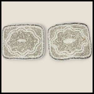 Antique Holfast Micro-Bead Shoe Buckles/Clips